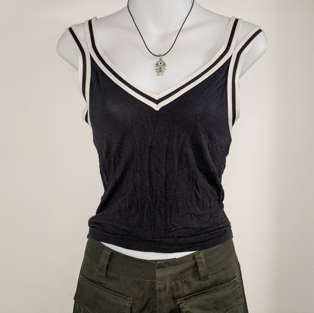 2/$25 stripe strappy tank